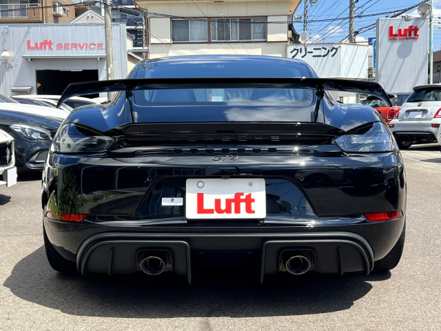 PORSCHEロゴサテンブラック　スポーツエグゾーストシステム
